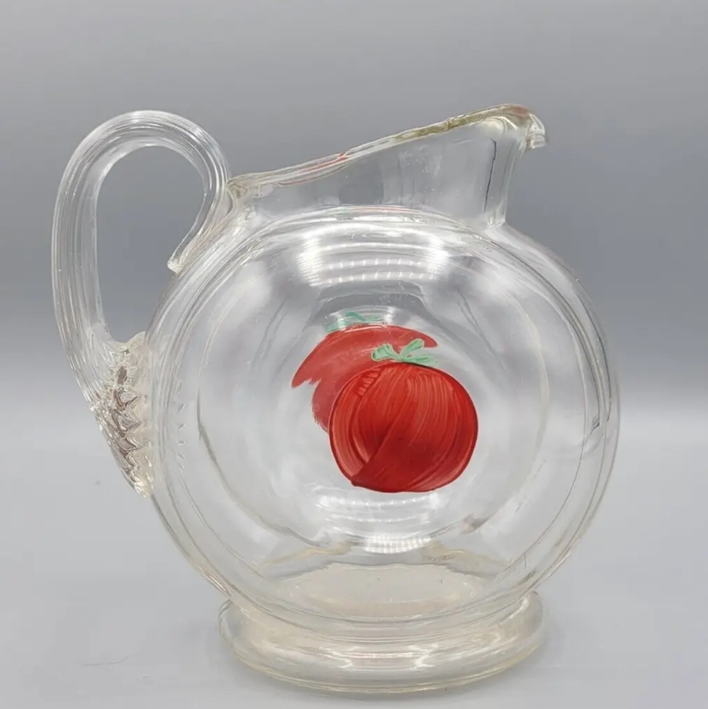 Hand Blown Tomato Juice Pitcher